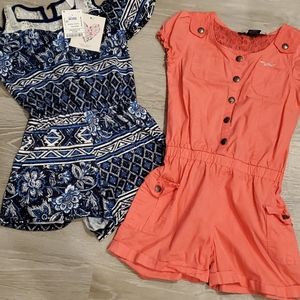 2 Rompers for $10